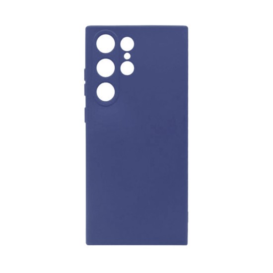 Capa de Silicone com Moldura de Câmera para Samsung Galaxy S23 Ultra Azul